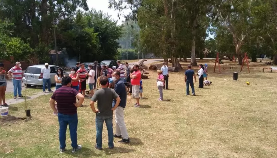 Plantaron árboles y promovieron el uso de ladrillos ecológicos en Plaza La Emilia