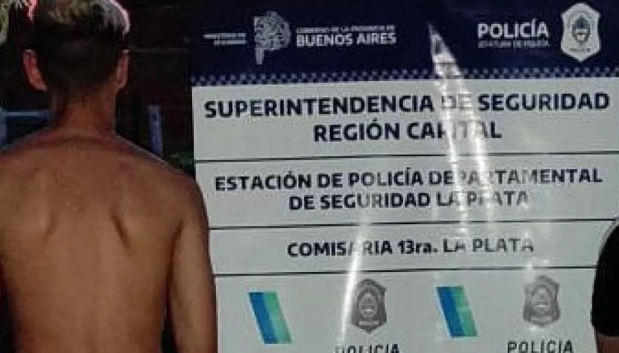 De clavado a la Comisaría: fue detenido un ladrón en Gonnet que se robó una pileta de lona y posteriormente la armó en el patio de su casa