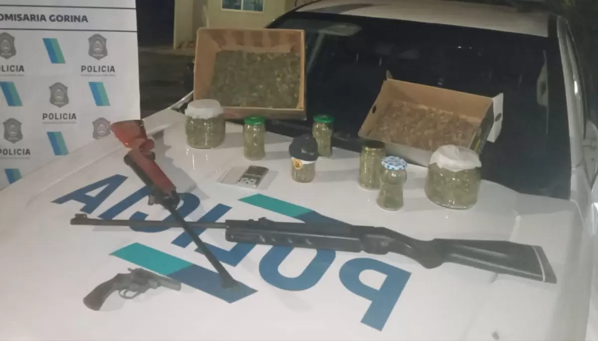 Marihuana, cocaína y armas: Golpe al narcotráfico en City Bell y Gorina