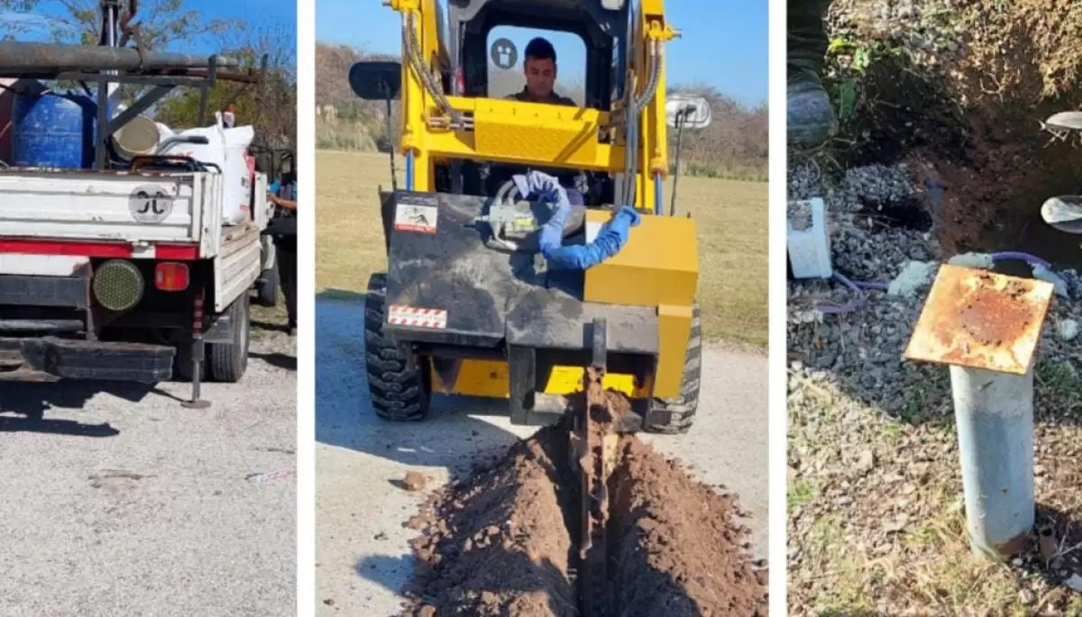 Tras múltiples robos la Pista Atlética de Villa Elisa ya cuenta con nueva luminaria