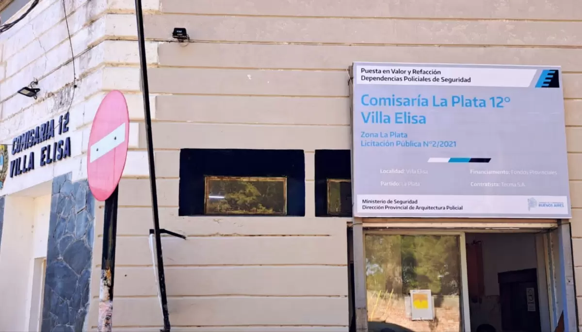 Comisaría N°12: Tras el peligro de derrumbe llegaron las obras a Villa Elisa