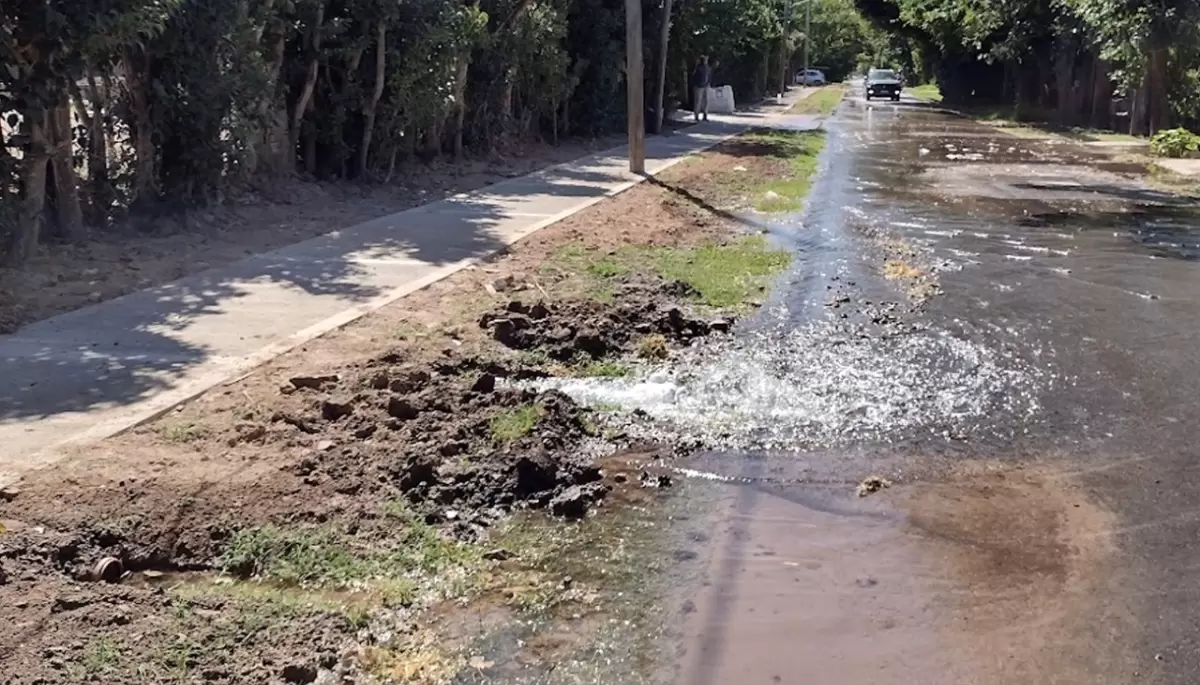 😡 Video: Terrible pérdida de agua enfurece a vecinos de City Bell contra ABSA