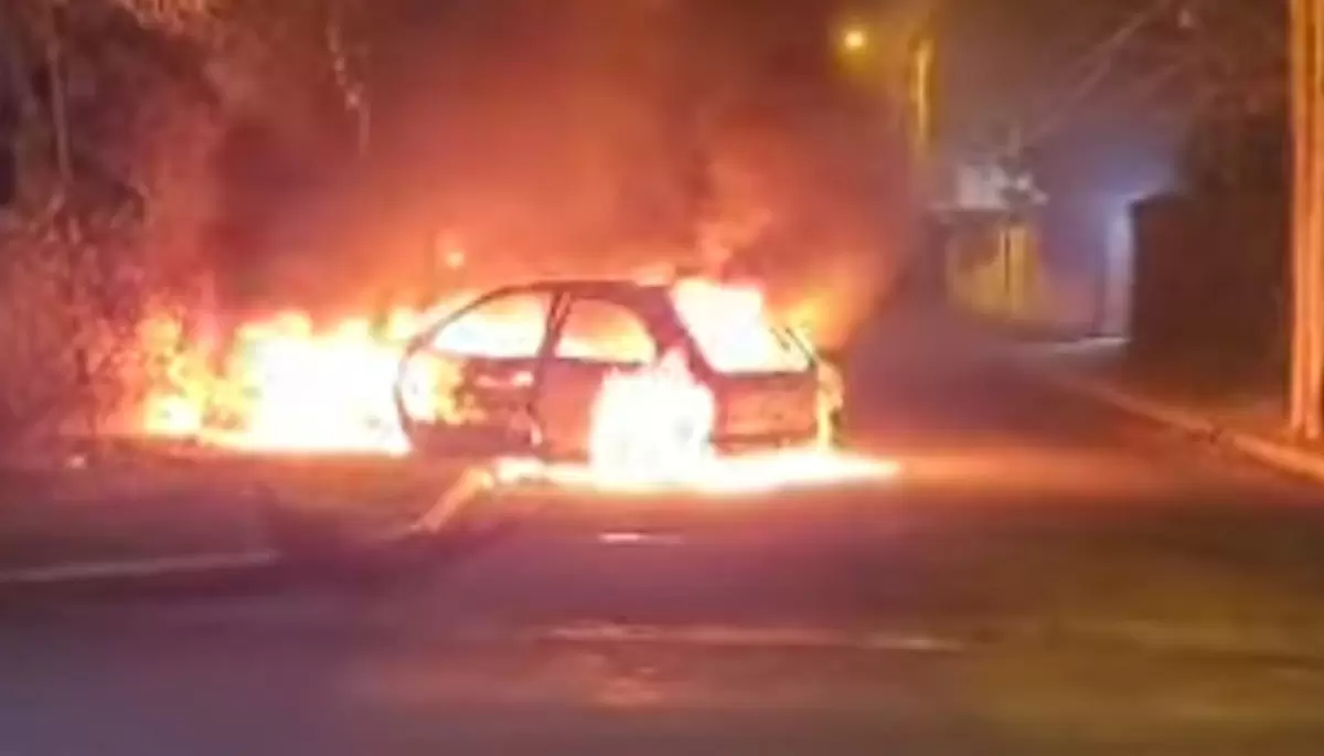 🔥 Video: Robo, persecución, vuelco y llamas en la Zona Norte de La Plata