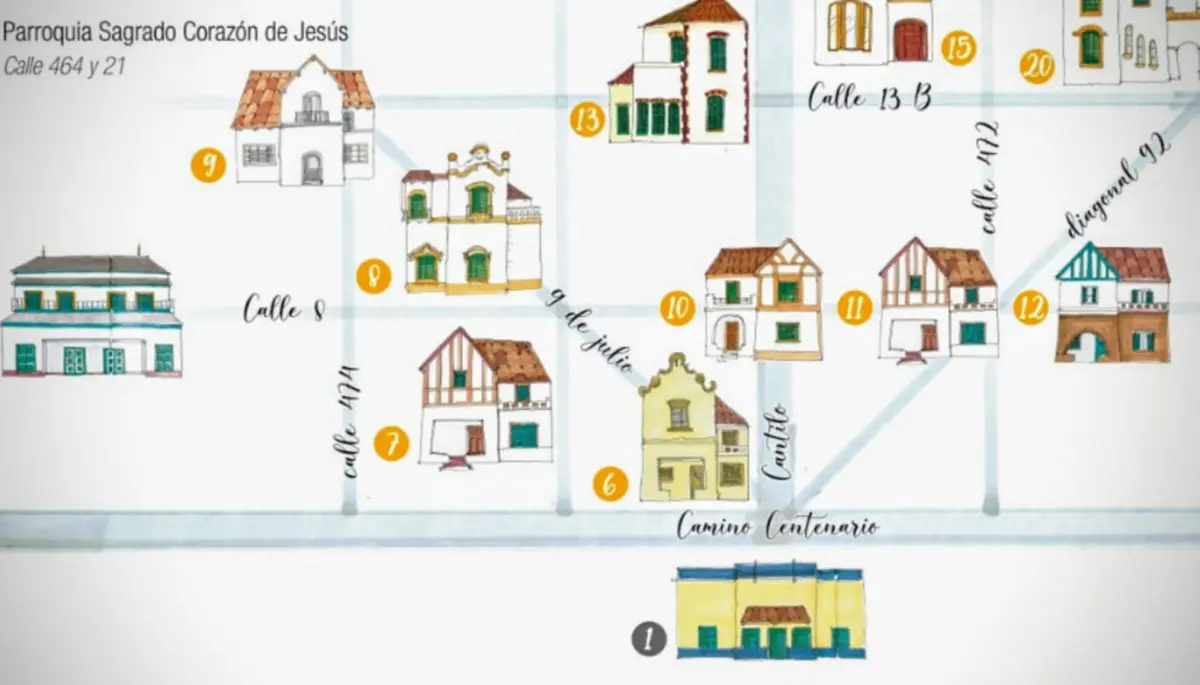 ✨ ¡Ya salió el mapa ilustrado de City Bell con detalles ocultos, fachadas e historia!