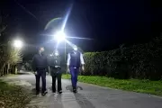 18 nuevas columnas LED para combatir la inseguridad en Villa Elisa