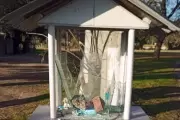 Vandalizaron una Virgen en Villa Elisa: "Es un mensaje de odio a la religión Católica"