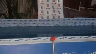 De clavado a la Comisaría: fue detenido un ladrón en Gonnet que se robó una pileta de lona y posteriormente la armó en el patio de su casa