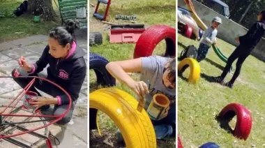 La unión hizo la fuerza en City Bell: Vecinos solidarios a la obra