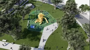 🤩 ¡La plaza Belgrano de City Bell se renueva y contará con un mangrullo gigante!